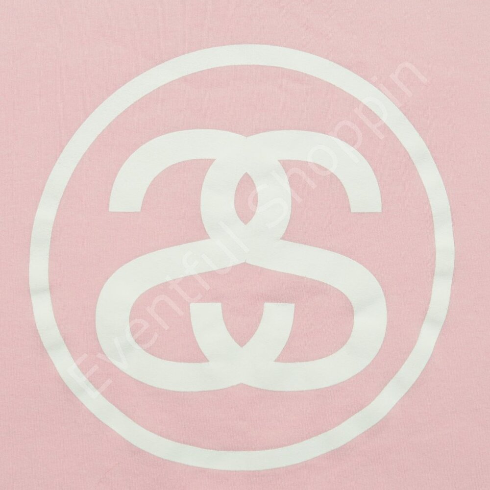 Stussy Sweatshirt Womens XS Pink Logo Crewneck Skater Pullover - Picture 4 of 7
